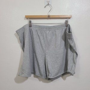 Danskin Now Women's Plus Size Gray Cotton Shorts Size 4X